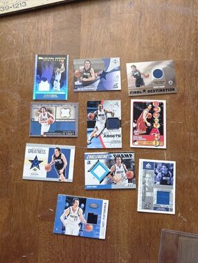 Steve Nash 10-Card Memorabilia Lot - Dallas Mavericks Game-Used Jersey/Warmup Ca
